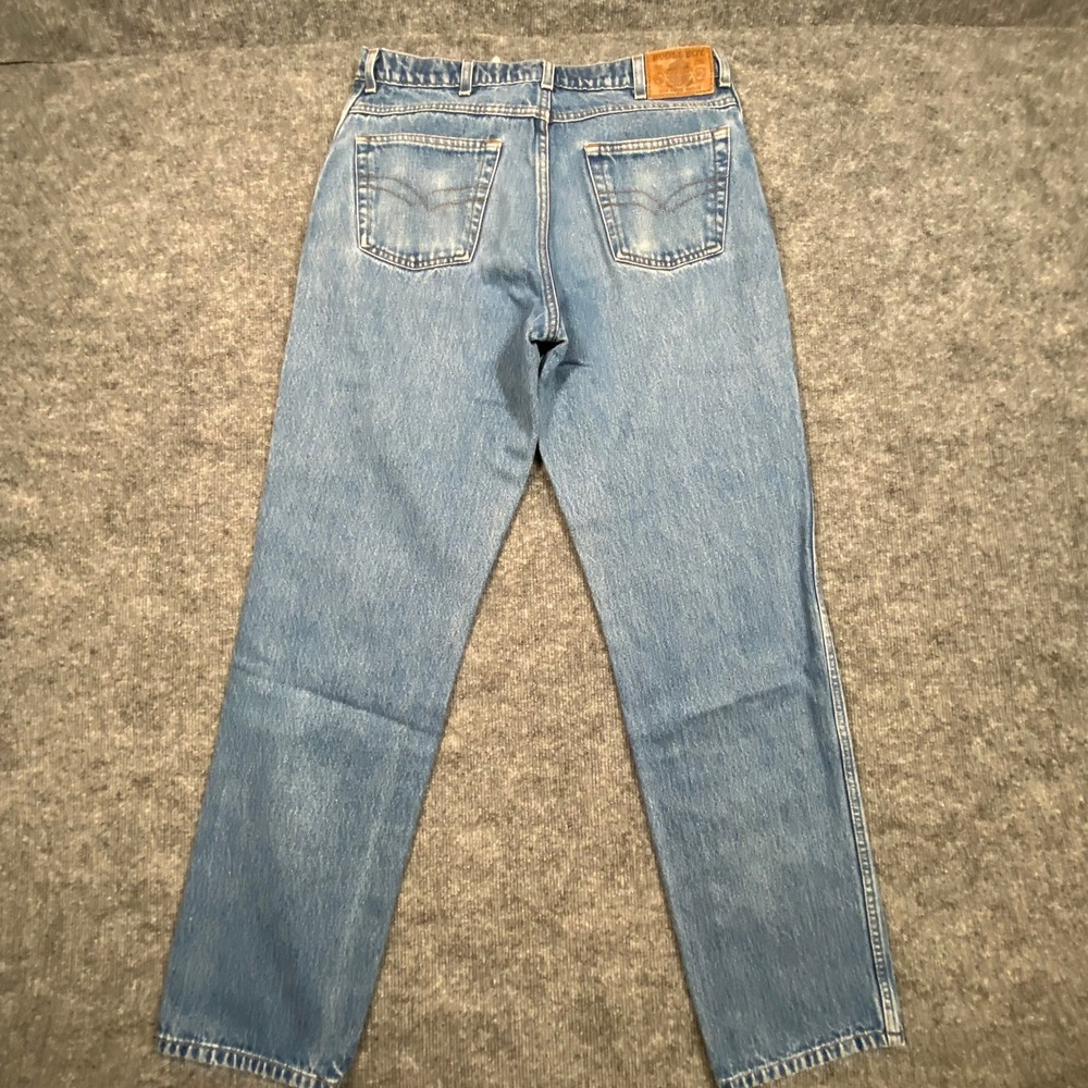 Bugle‎ Boy Gold Crest Series Mens Blue Straight Leg Jeans *32x32 Wash Vintage